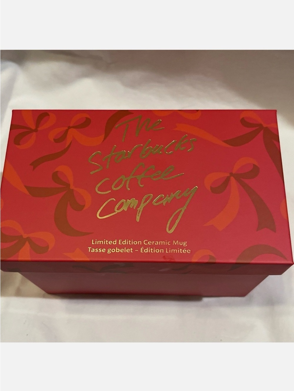 Starbucks Limited Edition Red Bow Ceramic Mug
